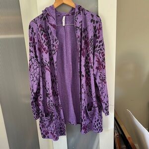 Cozy Purple Patterned Women's Sweater